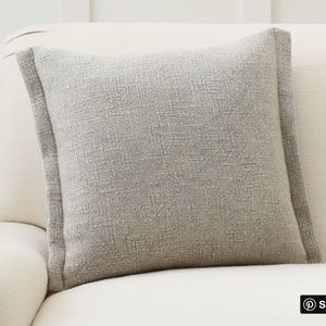 Pottery Barn Fold Over Linen Pillow Cover
